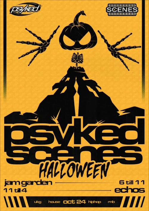 psyked scenes loughborough halloween special poster